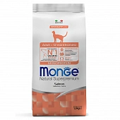 Сухой Корм Monge Cat Speciality Line Monoprotein Adult для взрослых кошек, из лосося Сухой Корм Monge Cat Speciality Line Monoprotein Adult для взрослых кошек, из лосося