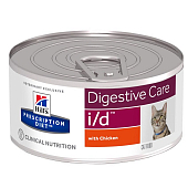 Консервы Hill's Prescription Diet I/D для кошек с курицей. Поддержание здоровья ЖКТ