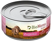 Банки BioMenu puppy для щенков с индейкой Банки BioMenu puppy для щенков с индейкой