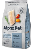 Сухой Корм Alphapet Superpremium Monoprotein для взрослых собак мелких пород из белой...