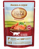 Паучи Nature's Table для взрослых кошек с лососем в соусе