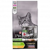 Сухой Корм Purina Pro Plan After Care для кастрированных и стерилизованных кошек с курицей и паучи в подарок ПРОМОПАК