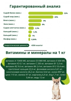 Корм Guabi Natural Puppy для щенков мелких пород с цыплёнком и коричневым рисом