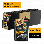 Паучи Sheba для кошек паштет из индейки в желе Паучи Sheba для кошек паштет из индейки в желе
