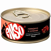Банки Enso Basic полнорационный корм для взрослых кошек паштет с говядиной и клюквой Банки Enso Basic полнорационный корм для взрослых кошек паштет с говядиной и клюквой