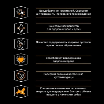 Сухой корм PRO PLAN® для взрослых собак мелких и карликовых пород, с высоким содержанием курицы