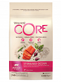 Сухой Корм Wellness Core для стерилизованных кошек и кастрированных котов из лосося