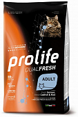 Корм Prolife Dual Fresh Adult для кошек лосось, треска и рис