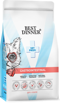 Корм Best Dinner Vet Profi Gastrointestinal при нарушениях пищеварения у взрослых кошек