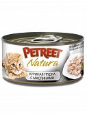 Консервированный корм Petreet Natura Куриная грудка с оливками для кошек