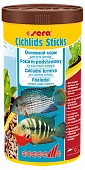 Корм Sera Cichlids Sticks для всех видов цихлид в форме палочек