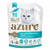 Гигиенический силикагелевый наполнитель Azure для чувствительных кошек без запаха Гигиенический силикагелевый наполнитель Azure для чувствительных кошек без запаха