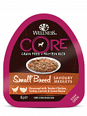 Ламистеры Wellness Core Small Breed для собак мини пород из курицы с индейкой, морковью и зеленой фасолью