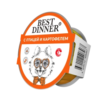 Ламистеры Best Dinner для взрослых собак с птицей и картофелем