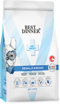 Корм Best Dinner Vet Profi Renal/Cardiac для собак при болезнях почек и заболеваниях сердца