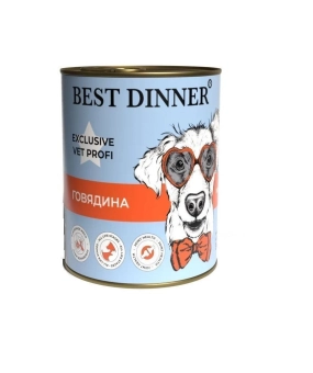 Консервы Best Dinner Vet Profi Exclusive Mobility для собак для опорно-двигательного аппарата с говядиной