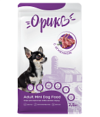 Полнорационный сухой корм Орико Dog для взрослых собак мелких пород с ягнёнком