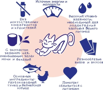 Паучи Inaba Chiao Kinnodashi для кошек с тунцом Магуро и тунцом Кацуо с сёмгой