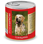 Банки Dog Lunch для собак с говядиной в желе Банки Dog Lunch для собак с говядиной в желе