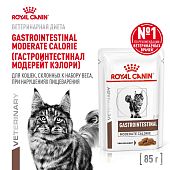 Паучи Royal Canin Gastrointestinal Moderate Calorie для кошек, склонных к набору веса при расстройствах пищеварения