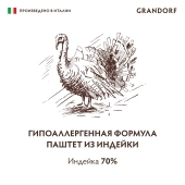 Консервы Grandorf для взрослых собак всех пород монопротеиновый паштет из индейки