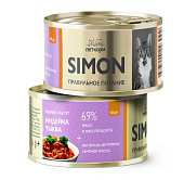 Банки Simon для взрослых кошек паштет с индейкой и тыквой