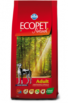 Корм Farmina Ecopet Natural Maxi Adult Dog для взрослых собак крупных пород с курицей
