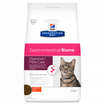 Корм Hill's Prescription Diet Gastrointestinal Biome c для кошек. Забота о микробиоме кишечника