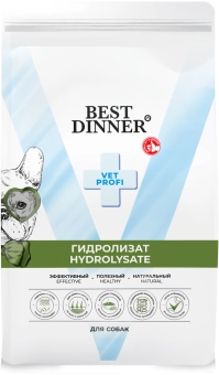 Сухой корм Best Dinner Vet Profi Hydrolisate для собак гидролизат при пищевой аллергии и непереносимости