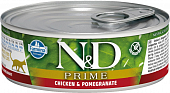 Консервы Farmina N&D Cat Prime Chicken&Pomegranate для кошек с курицей и гранатом