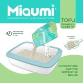 Наполнитель Miaumi Tofu Natural Unscented комкующийся тофу натуральный без...