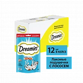 Лакомство Dreamies для кошек с лососем