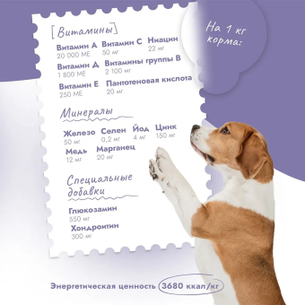 Корм Best Dinner Sensible Hypoallergenic при аллергии у собак средних и крупных  пород с телятиной и розмарином