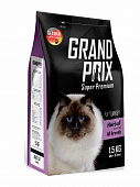 Сухой Корм Grand Prix Hairball для взрослых кошек для выведения шерсти из желудка с индейкой