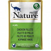 Паучи Prime Nature для кошек с куриным филе в желе Паучи Prime Nature для кошек с куриным филе в желе