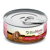 Банки BioMenu puppy для щенков с говядиной 95% мясо Банки BioMenu puppy для щенков с говядиной 95% мясо