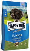 Сухой Корм Happy Dog Junior Lamb & Rice для щенков юниоров всех пород от 7 месяцев с...