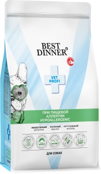 Сухой корм Best Dinner Vet Profi Hypoallergenic для собак, при пищевой аллергии и непереносимости