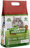 Наполнитель Homecat Ecoline комкующийся для кошачьих туалетов с ароматом зелёного чая