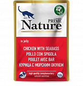 Паучи Prime Nature для кошек с курицей и морским окунем в желе Паучи Prime Nature для кошек с курицей и морским окунем в желе