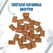 Лакомство Monge Gift Kitten для котят "Хрустящие подушечки с начинкой" с форелью и молоком Лакомство Monge Gift Kitten для котят "Хрустящие подушечки с начинкой" с форелью и молоком