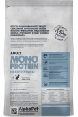 Корм Alphapet Superpremium Monoprotein для взрослых кошек из белой рыбы