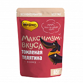 Паучи Мнямс "Максимум вкуса" для собак томленая телятина в соусе Паучи Мнямс "Максимум вкуса" для собак томленая телятина в соусе