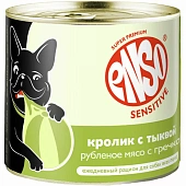Банки Enso Sensitive для взрослых собак собак все пород с чувств. пищеварением рубленое филе кролика с гречкой и тыквой Банки Enso Sensitive для взрослых собак собак все пород с чувств. пищеварением рубленое филе кролика с гречкой и тыквой