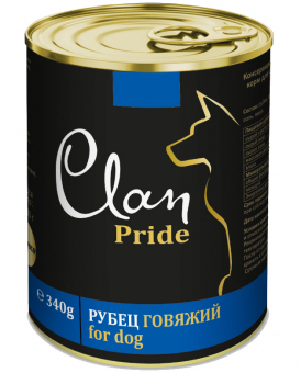 Банки Clan Pride для собак с рубцом говяжьим