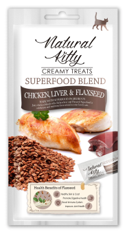 Лакомство Pettric Cherie крем-суп для кошек с курицей, куриной печенью и семянем льна