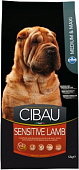 Сухой Корм Farmina Cibau Sensitive Lamb Medium&Maxi для собак средних/крупных пород с ягнёнком