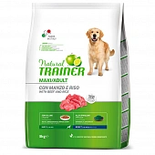 Сухой Корм Natural Trainer Adult Dog Maxi Beef для собак крупных пород с говядной и рисом