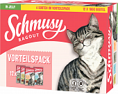 Паучи SCHMUSY мультибокс для кошек кусочки в желе Паучи SCHMUSY мультибокс для кошек кусочки в желе
