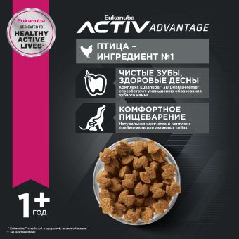Корм для взрослых собак мелких пород Eukanuba Adult Small Breed 1+ years сухой
